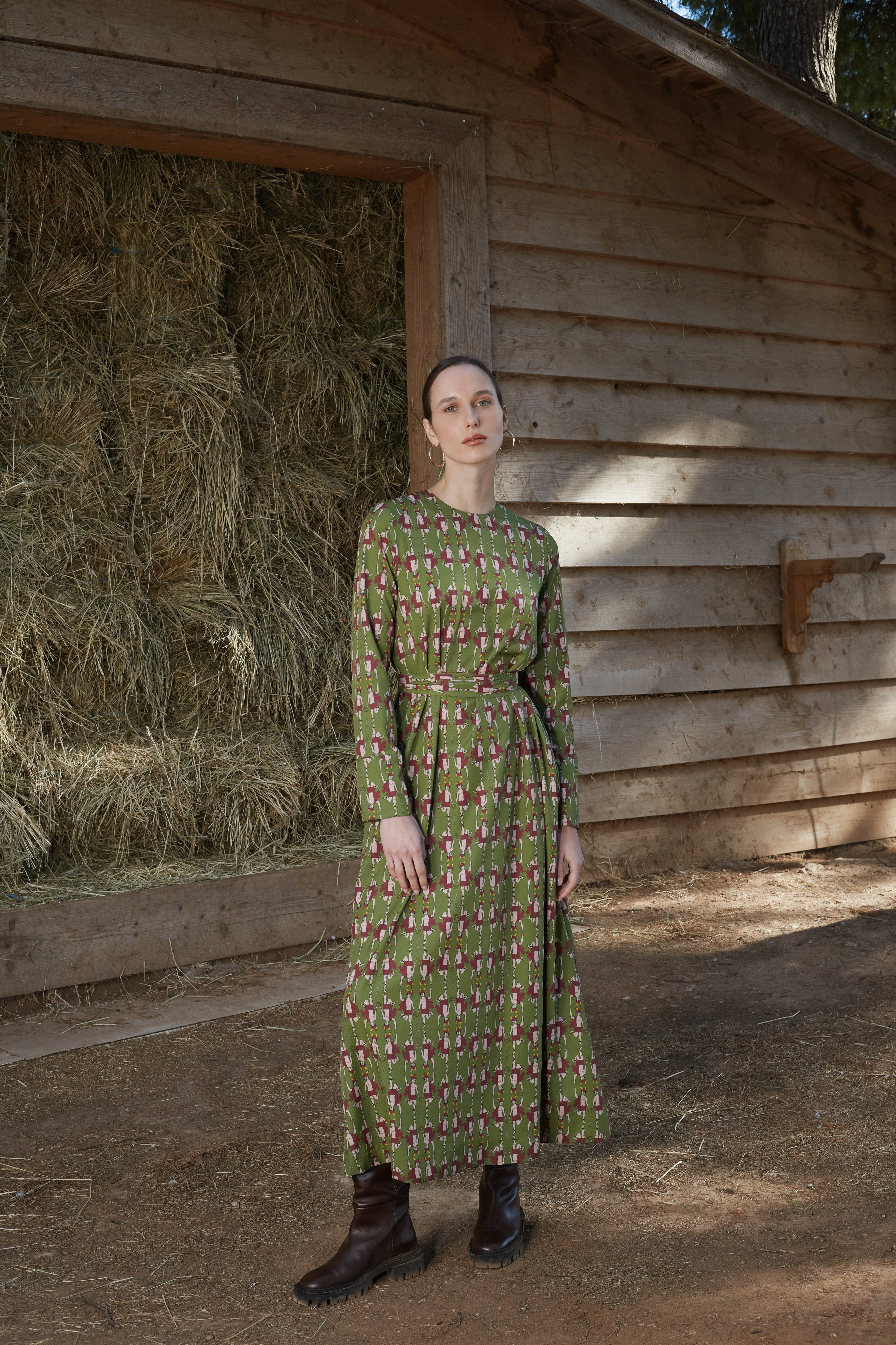 hermes green dress HELIOS (Hermes Print) hermes pink dress