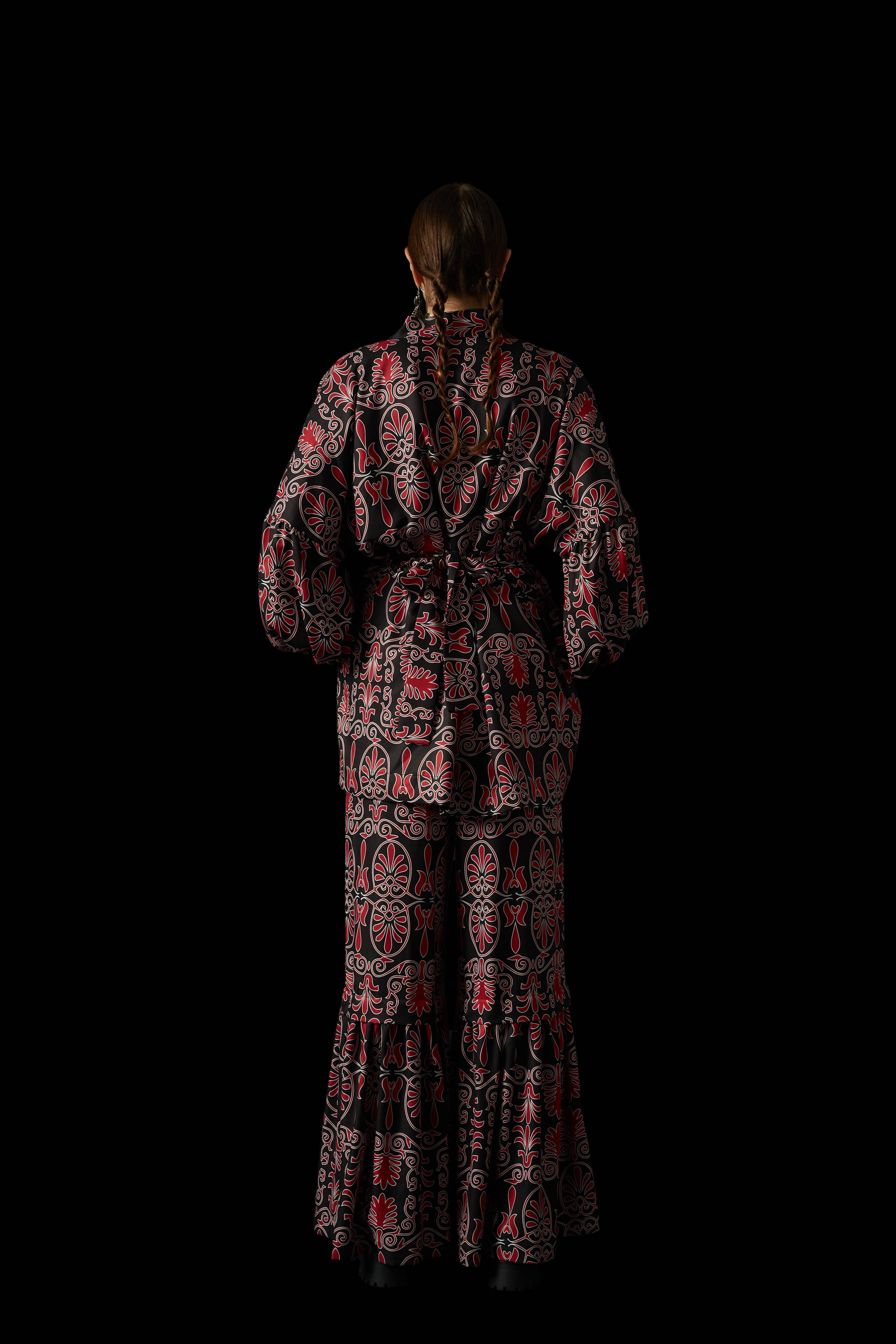 KION KIMONO (Akrokeramon Black+Bordeaux)