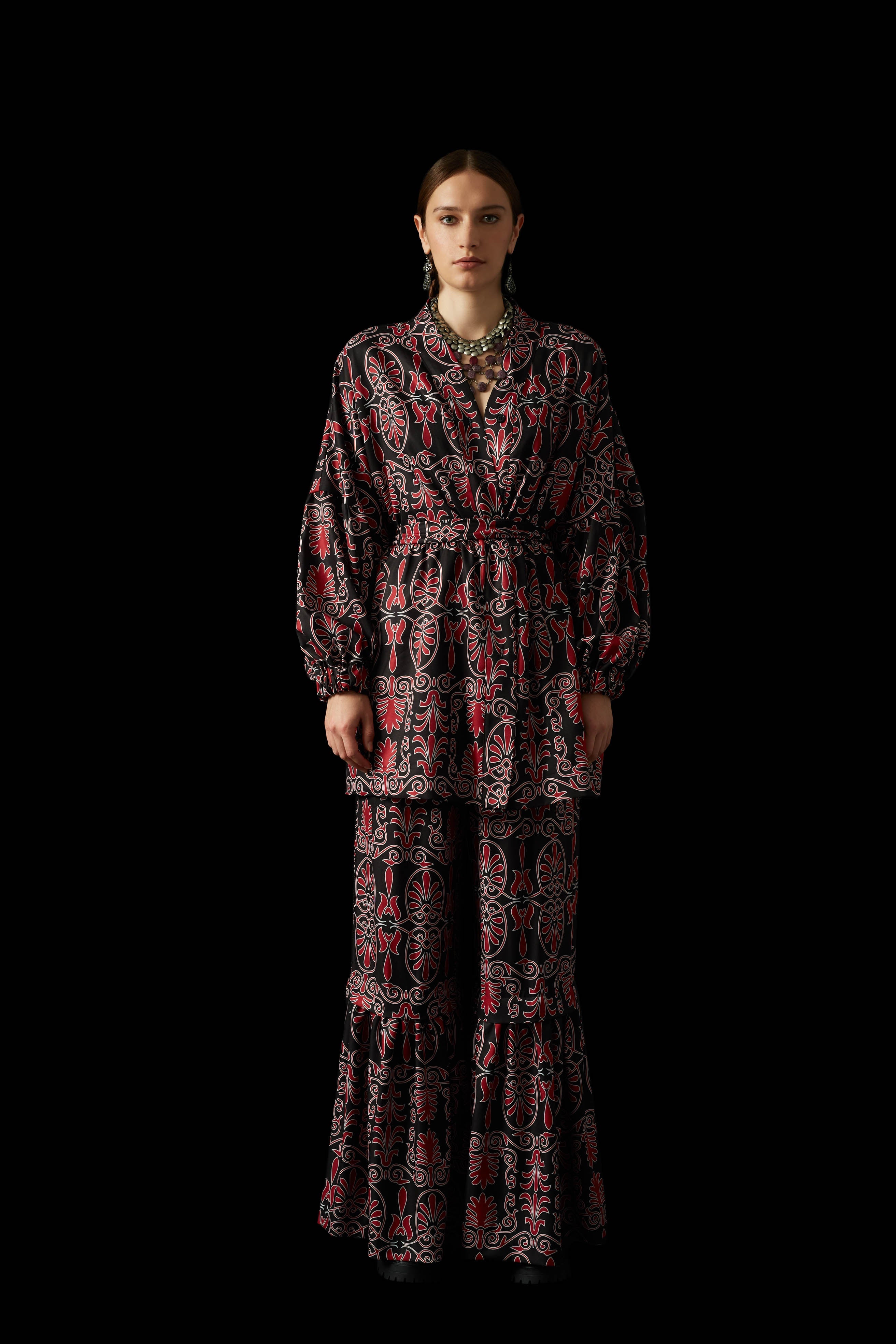 KION KIMONO (Akrokeramon Black+Bordeaux)