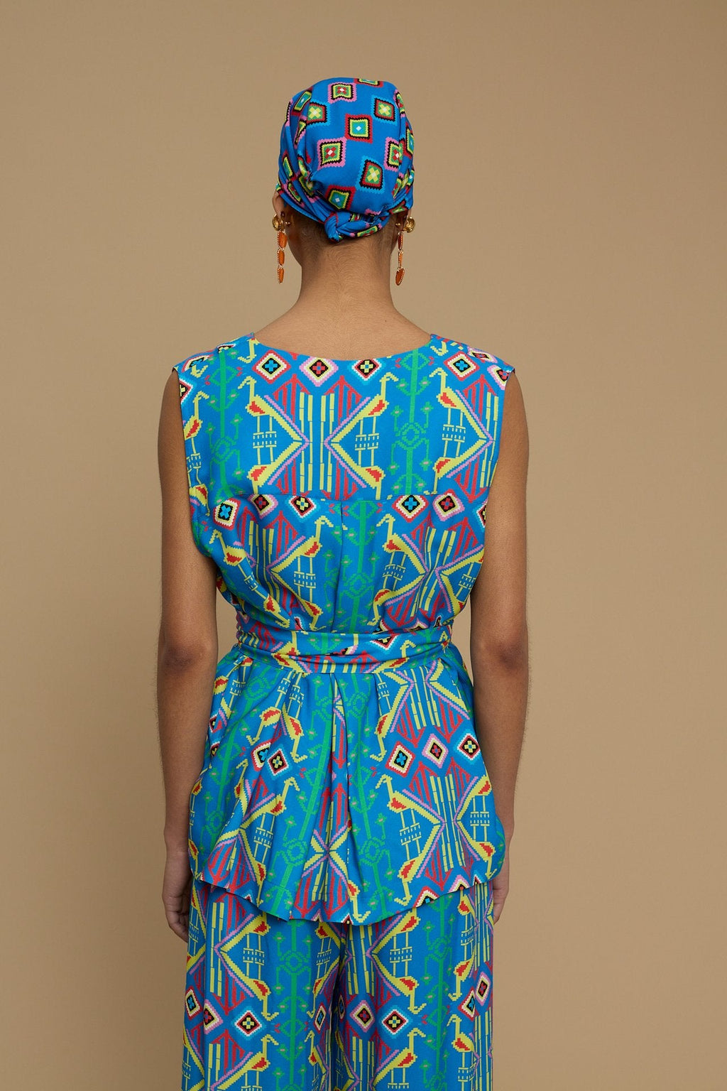 SHIRT SCHOINOUSA (SIFNOS BIRD BLUE PRINT)