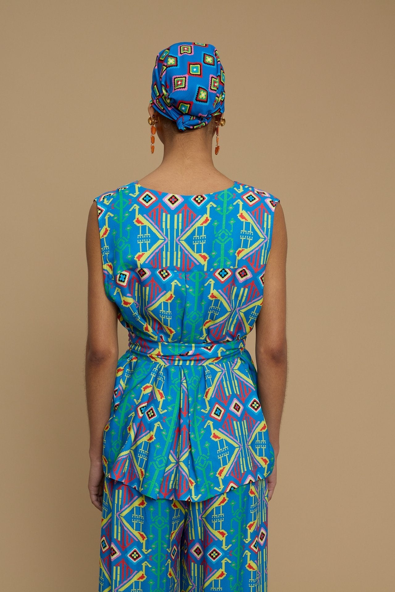 SHIRT SCHOINOUSA (SIFNOS BIRD BLUE PRINT)