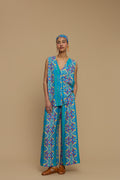 PANTS SCHOINOUSA (SIFNOS BIRD BLUE PRINT)