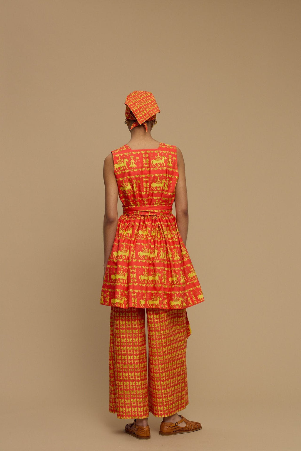 PANTS KOUFONISI (ANAFI RED PRINT)