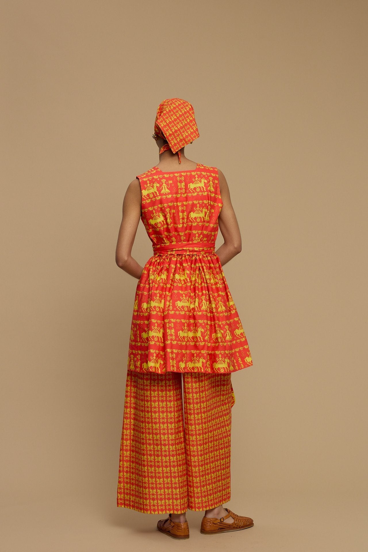 PANTS KOUFONISI (ANAFI RED PRINT)