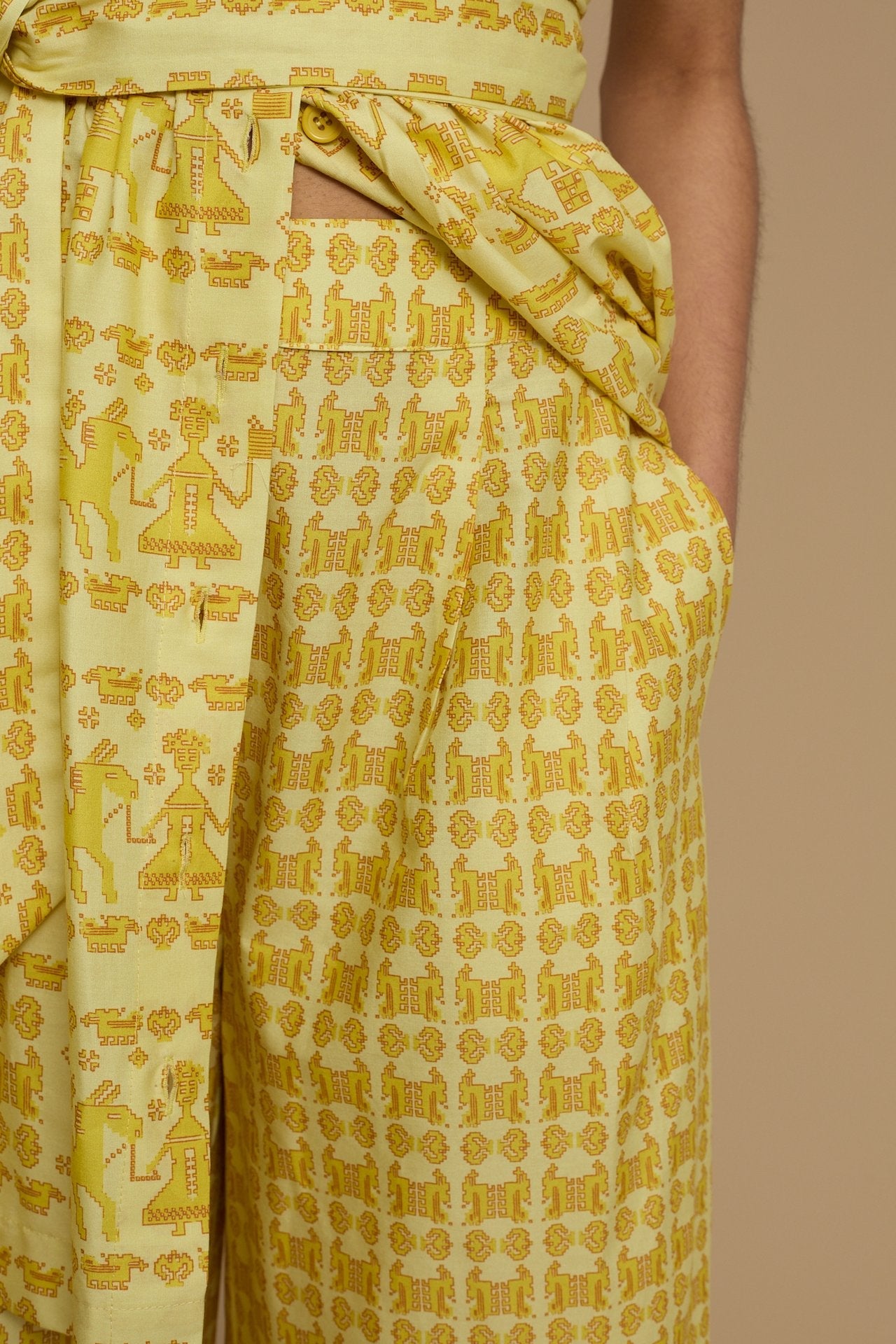 PANTS KOUFONISI (ANAFI BEIGE PRINT)
