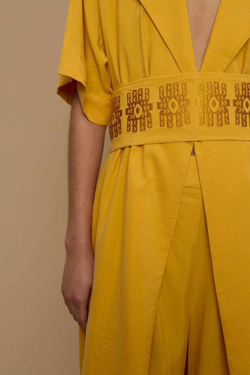 KIMONO MAXI HERAKLEIA (MUSTARD)