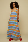 EPOS MAXI DRESS (Chain Print Orange)