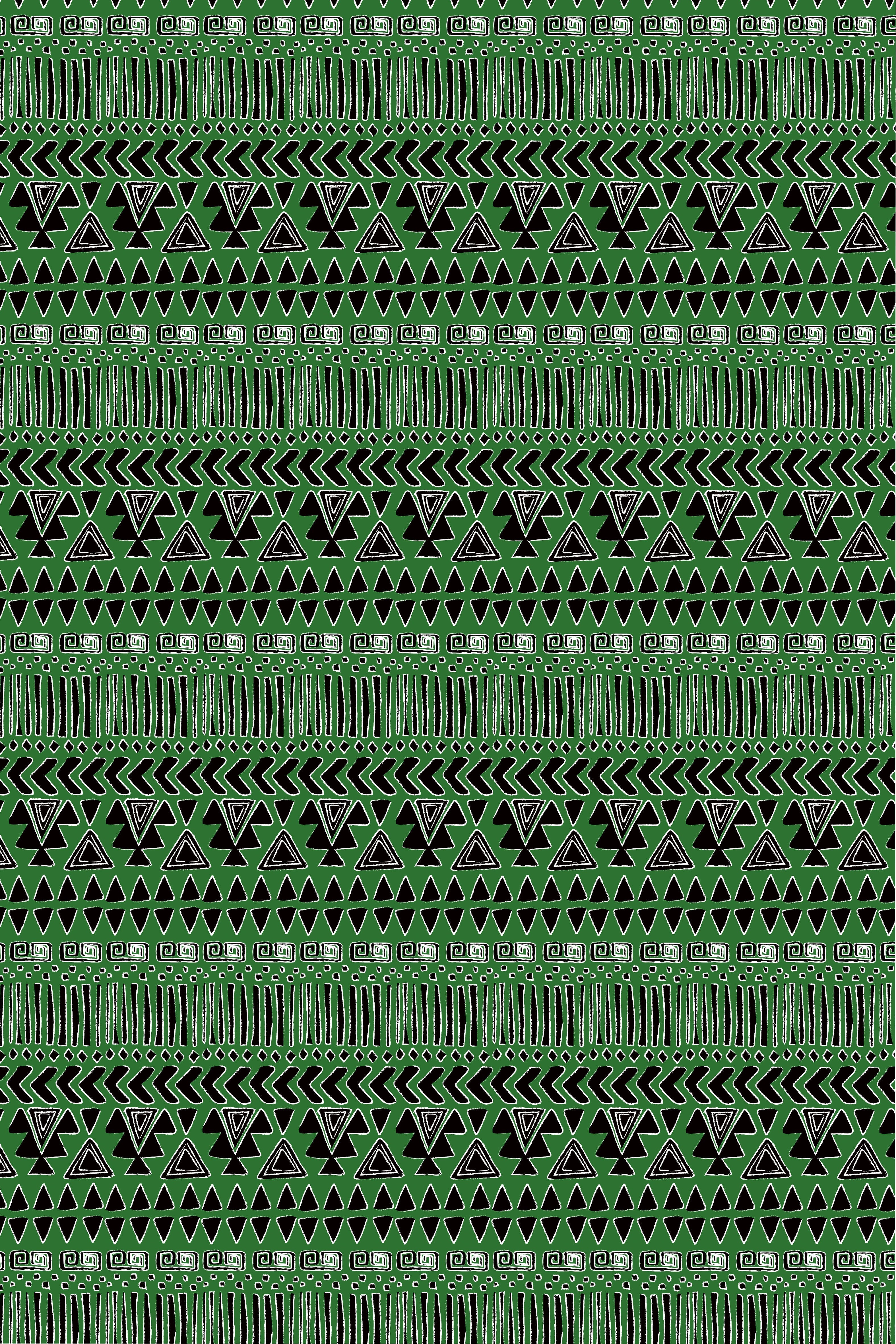 HOMER MINI DRESS (GREEN ABSTRACT GEOMETRY PRINT)