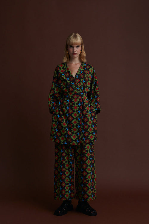 ALIAKMONAS KIMONO/DRESS (KOSOULA BLACK PRINT)