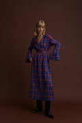 VEGORITIDA MAXI DRESS (LECHOVO BLUE PRINT)