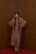ASPROPOTAMOS MAXI DRESS (AETOS BROWN PRINT)