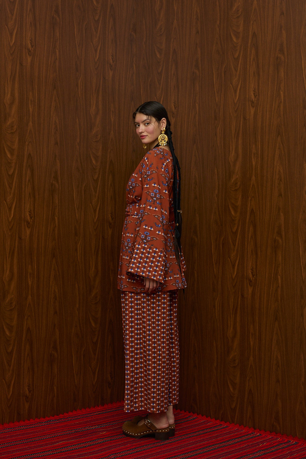 HRAMI KIMONO (KAMPOS BROWN PRINT)