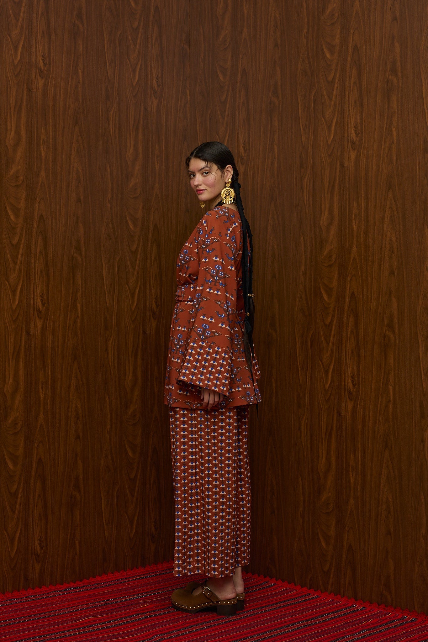 HRAMI KIMONO (KAMPOS BROWN PRINT)