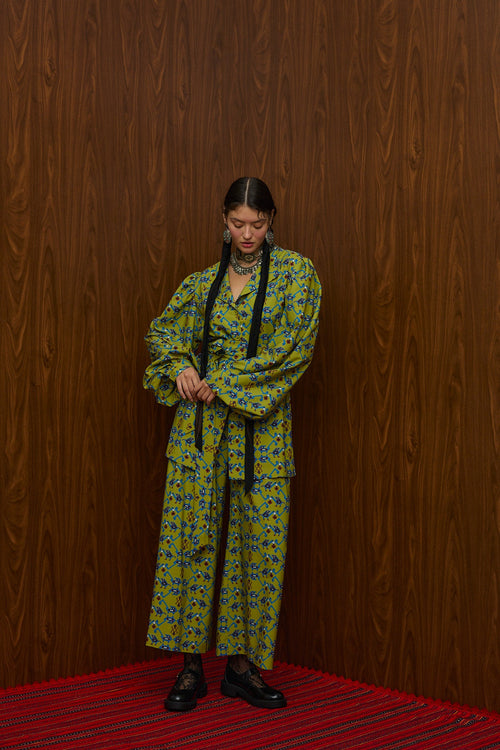 BERDES SHIRT (ALOGON GREEN PRINT)