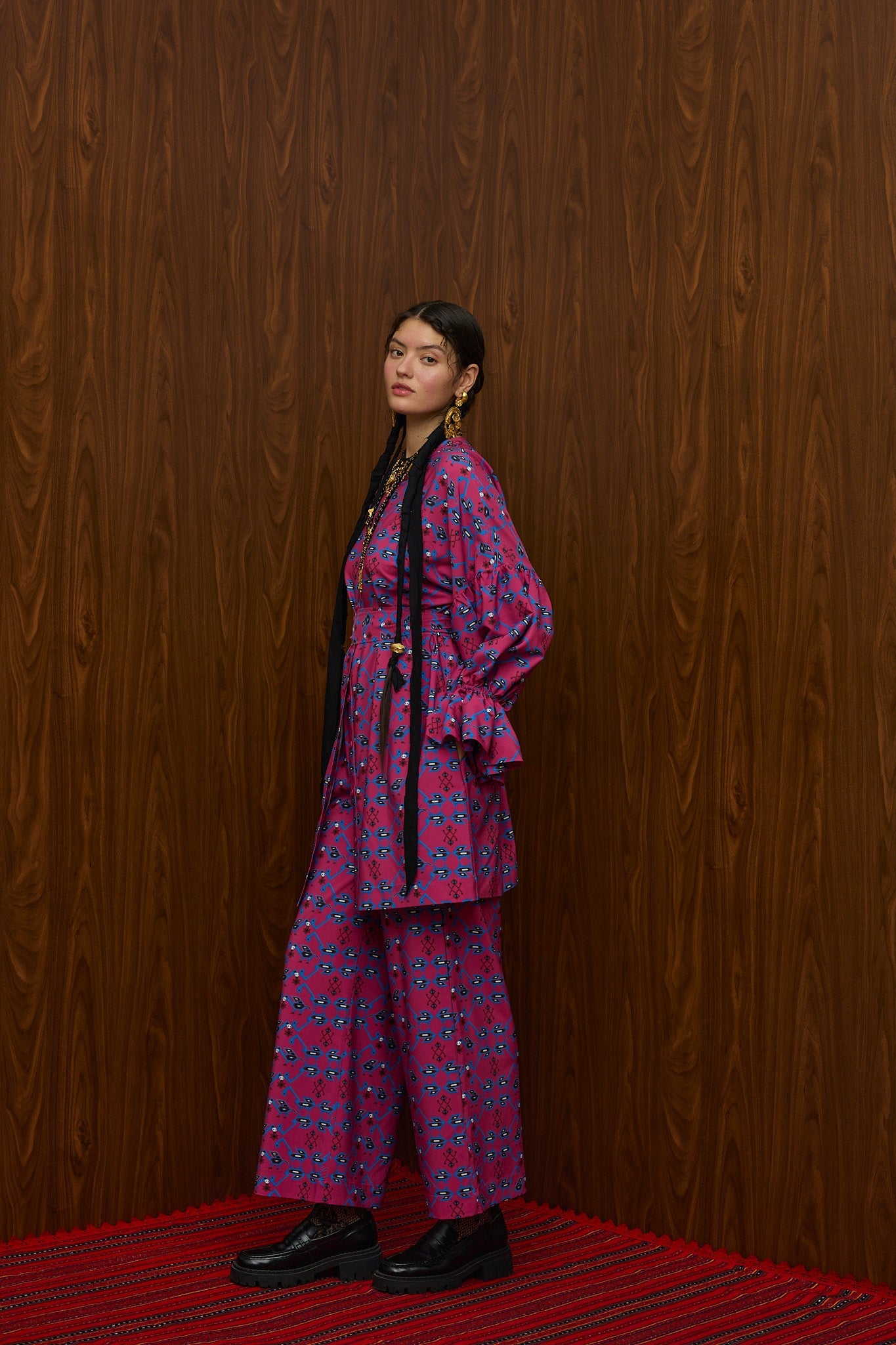 TSIKRIKI SHIRT/DRESS (ALOGON PINK PRINT)