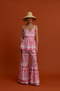ANAVATOS Pants (White motifs pink)