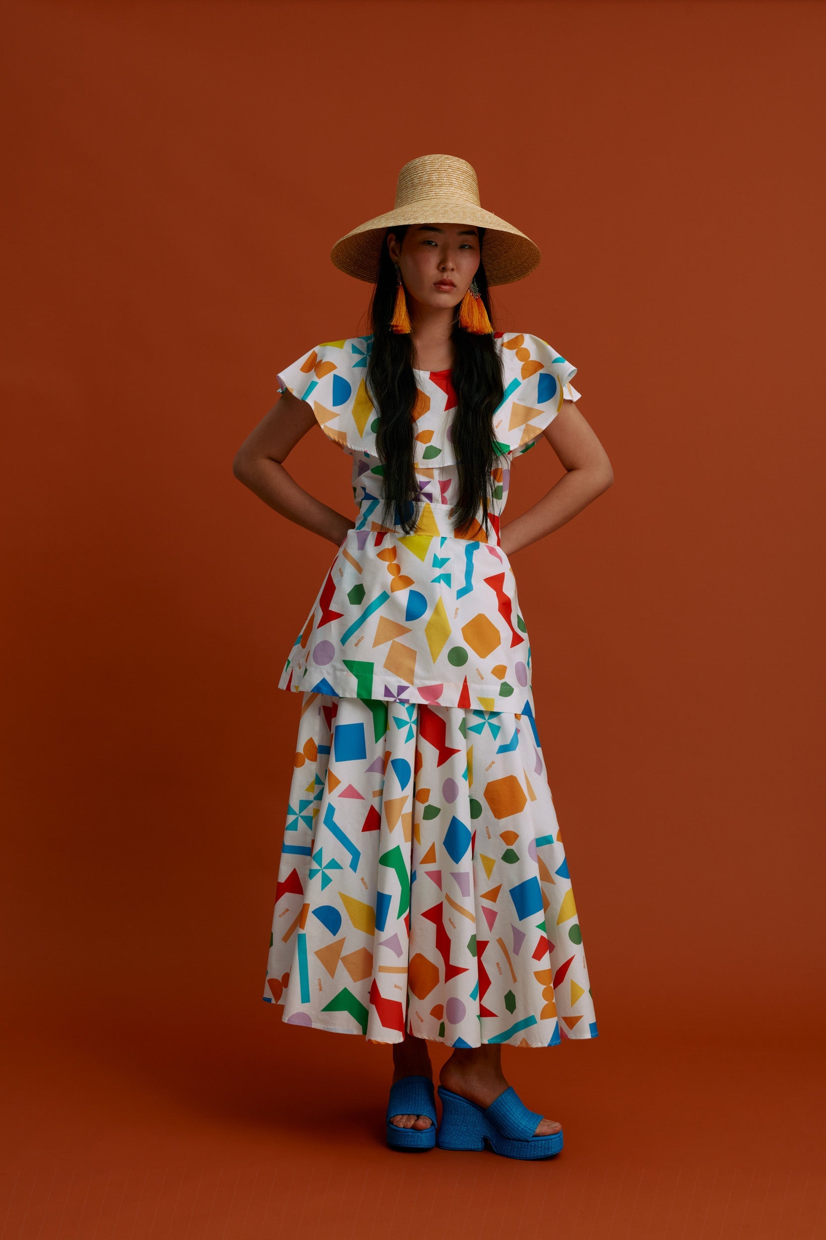 VIKI Maxi Skirt (Pyrgousika logo white)