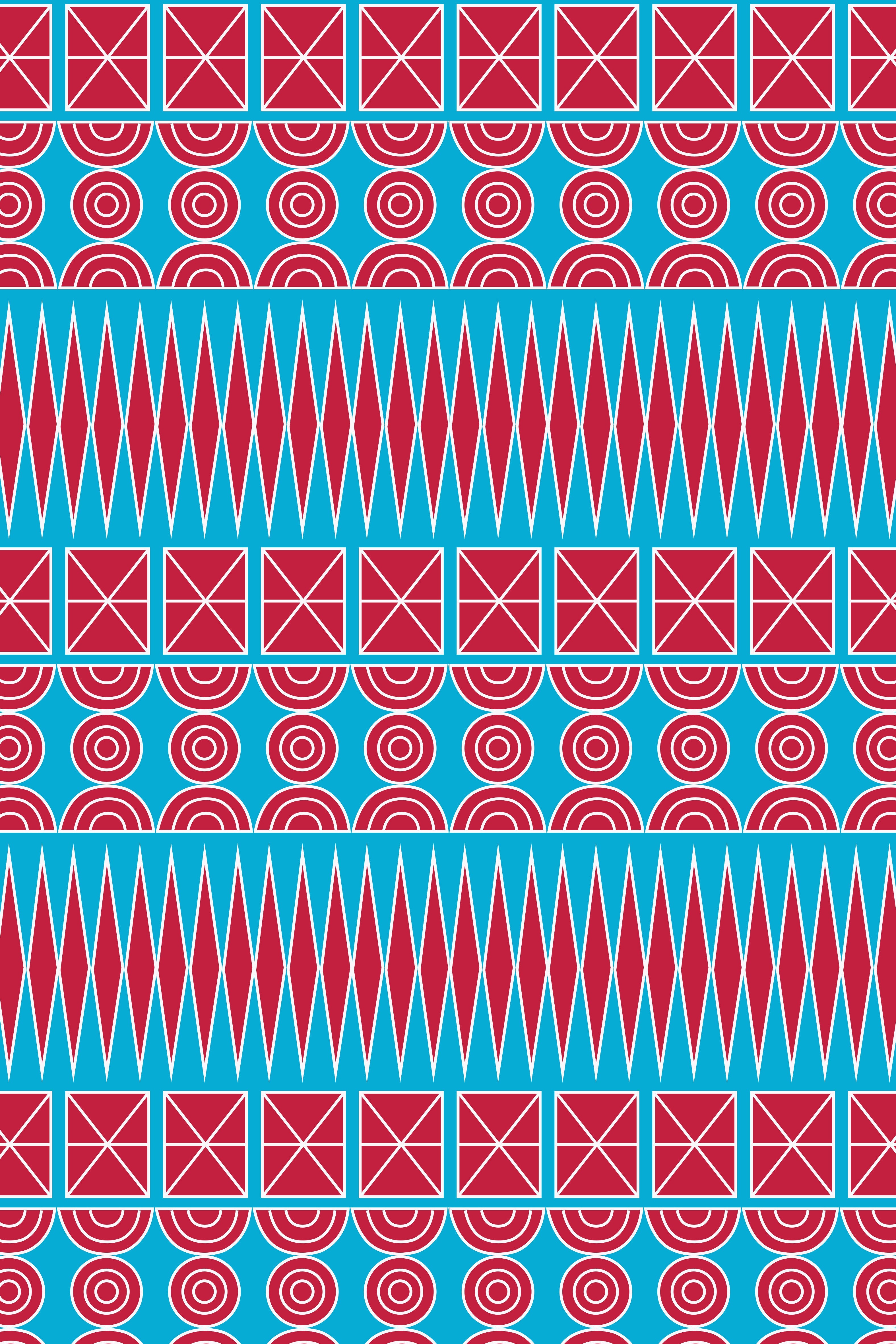 KARDAMYLA Maxi Dress (Pyrgousika in a row blue/red)