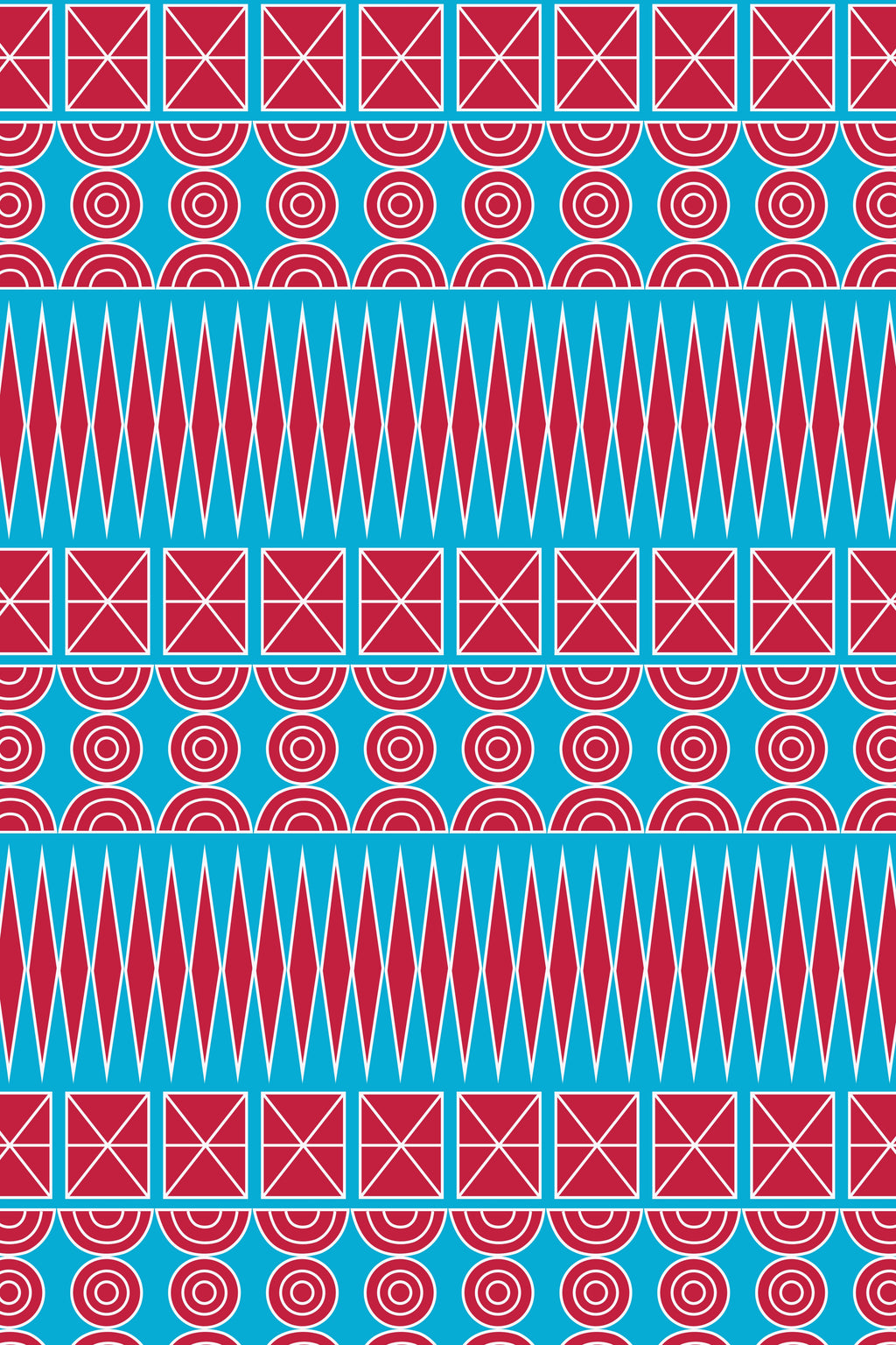 AVLONIA Maxi Dress (Pyrgousika in a row blue/red)