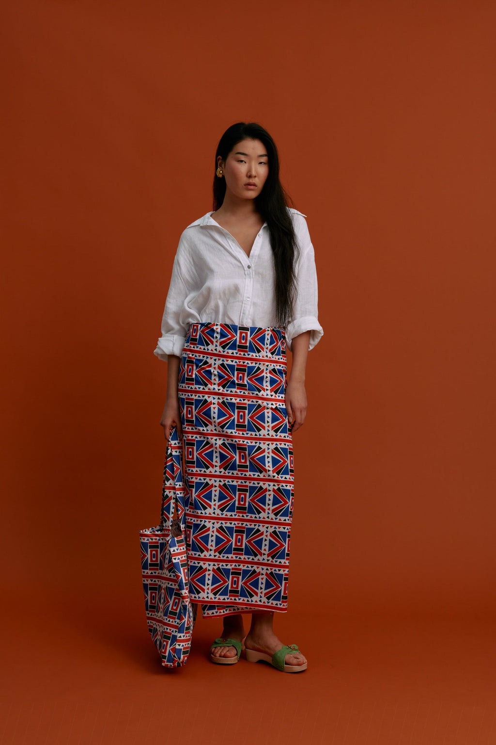 PAREO/SCARF (Pyrgousika Deconstructed blue/red)