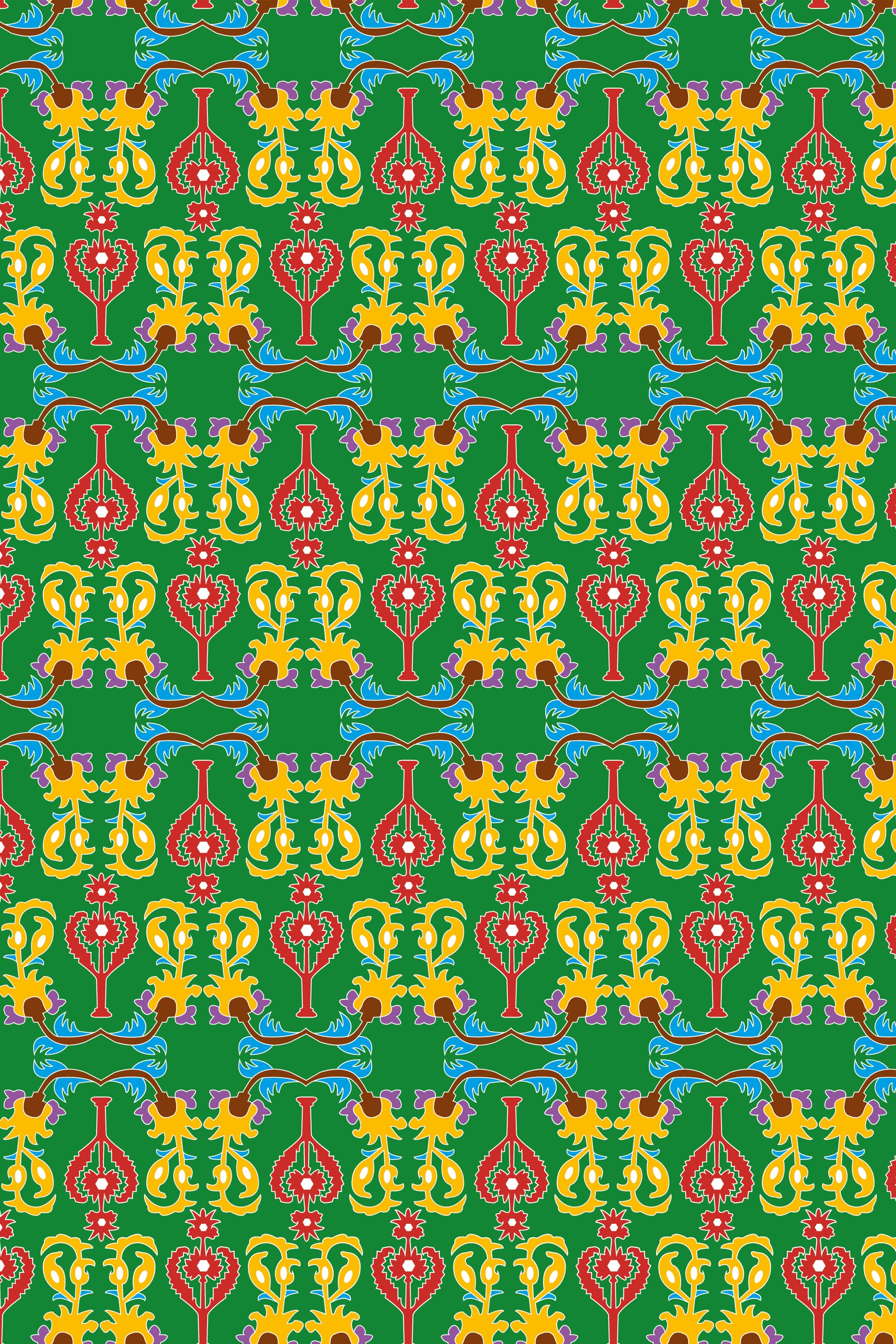 ASPOUS PANTS (Oriental Green Print)