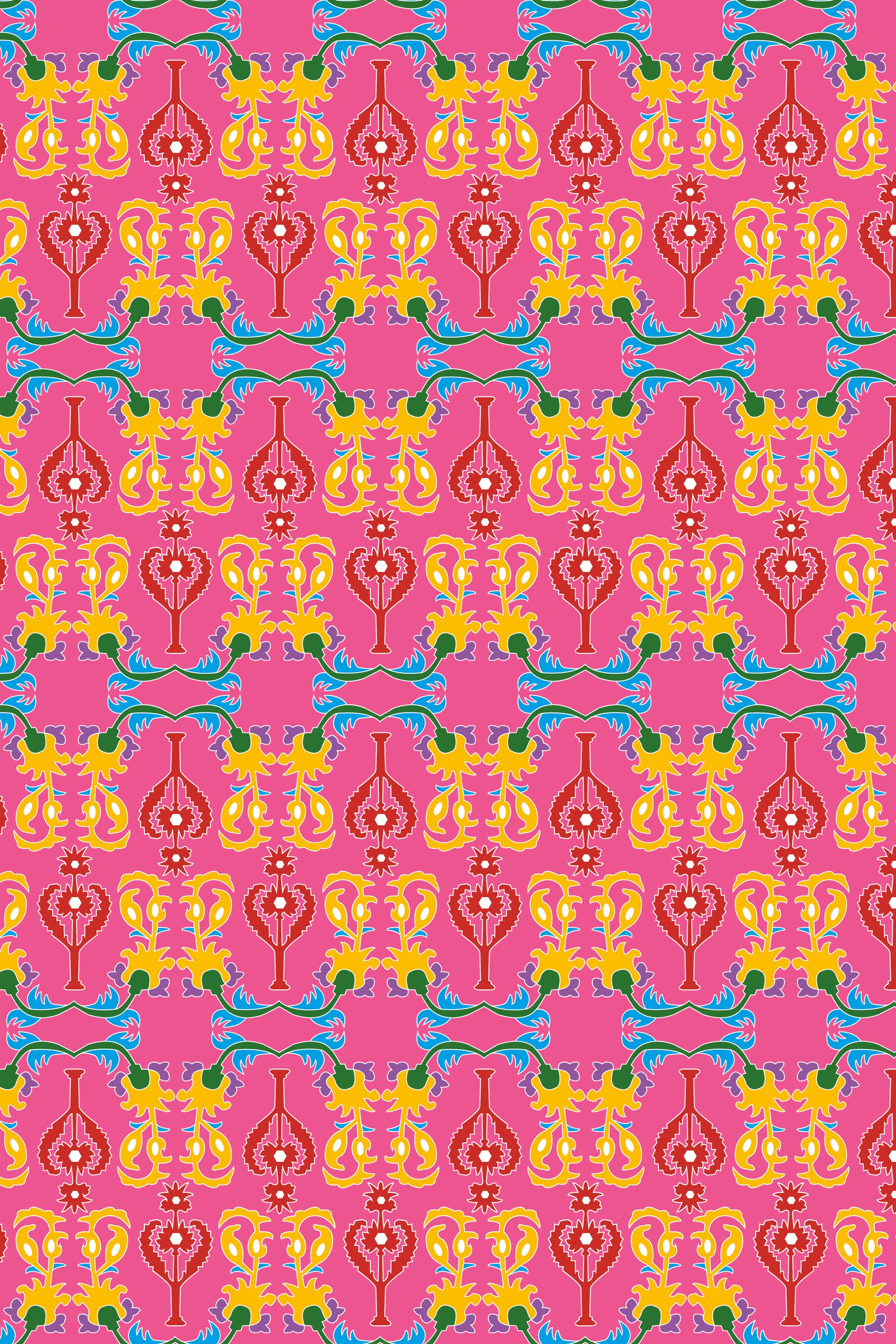 ASPOUS PANTS (Oriental Pink Print)