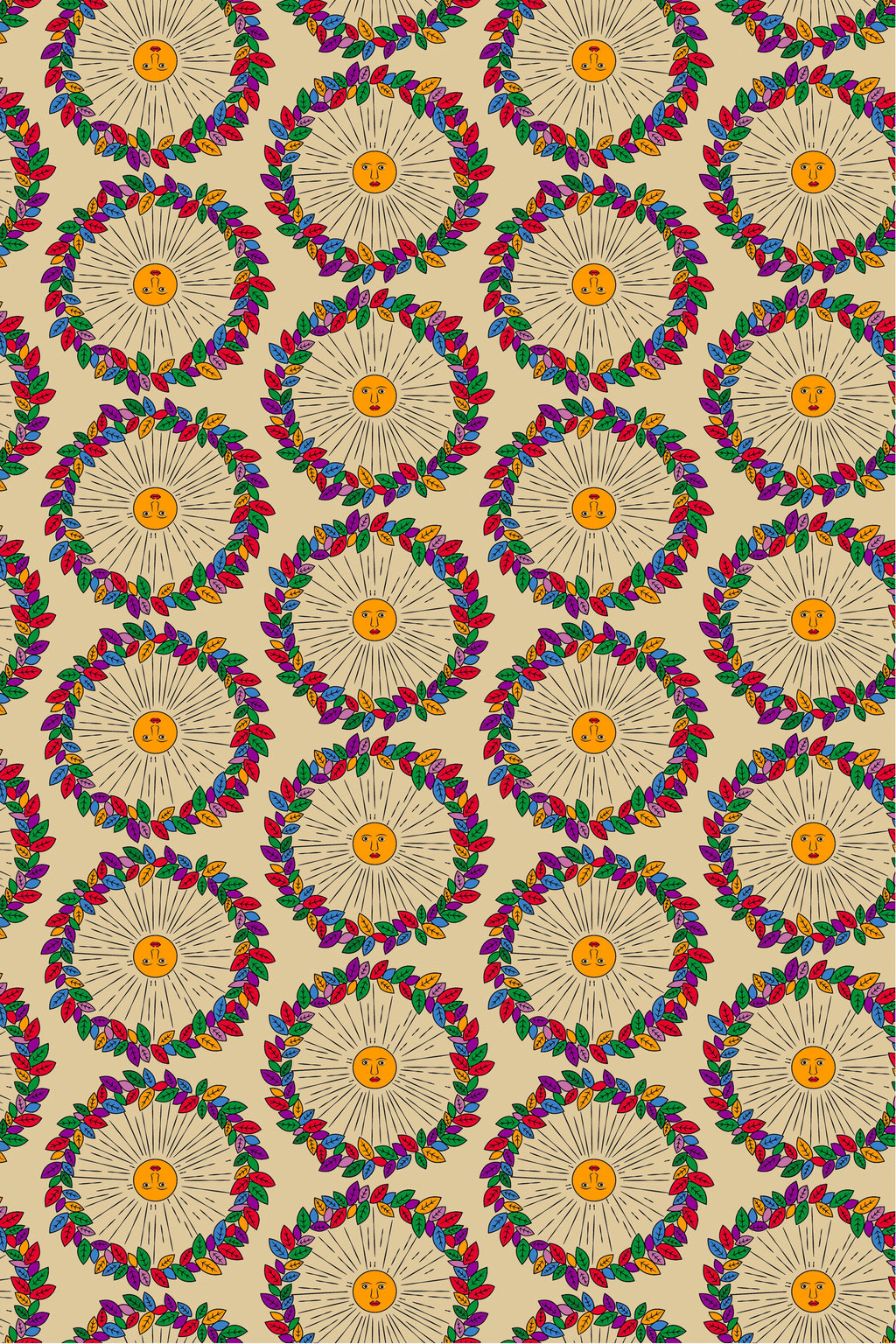 HELLI SKIRT (Helios Beige Print)