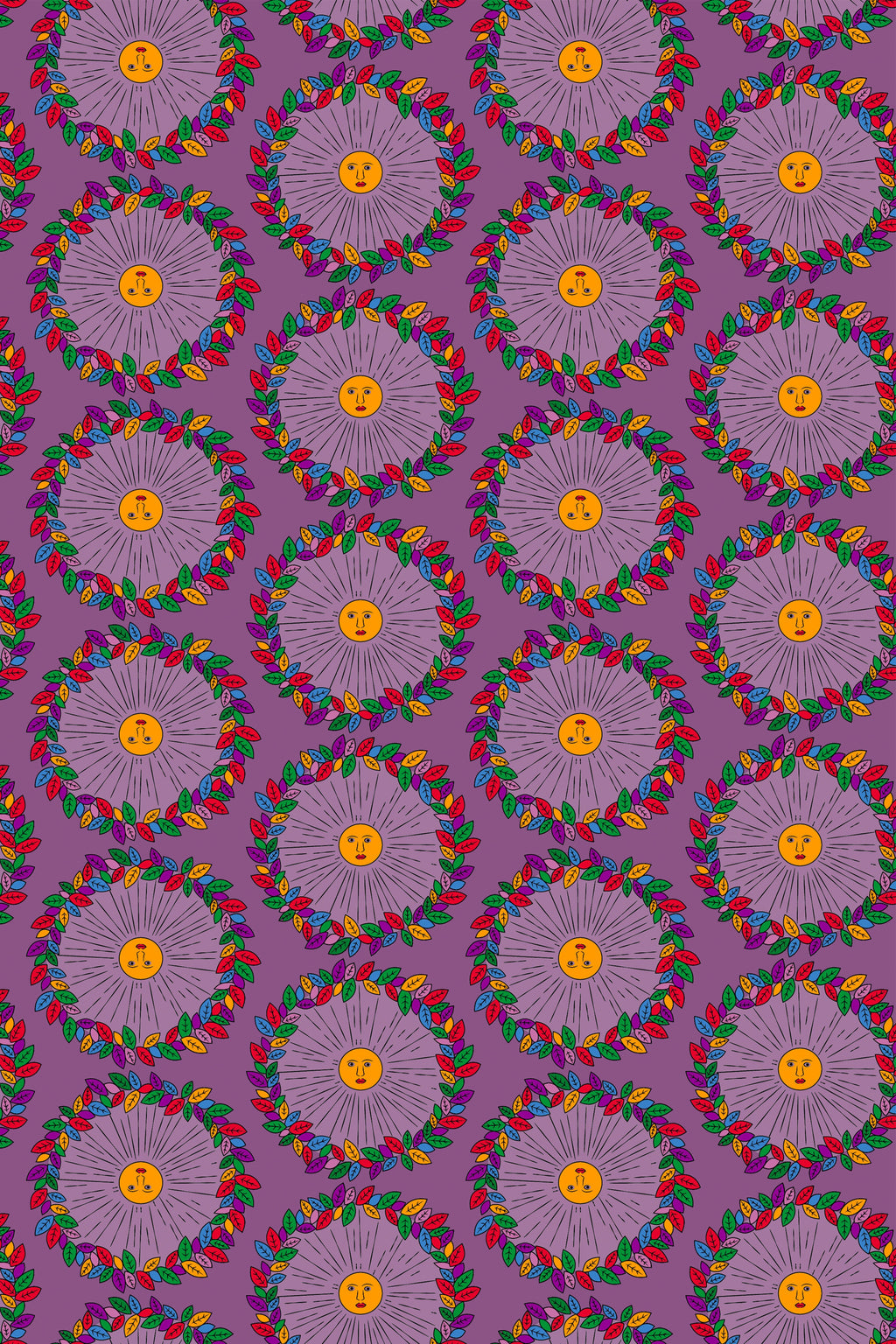 ALOSIS TOP  (Helios Mauve Print)