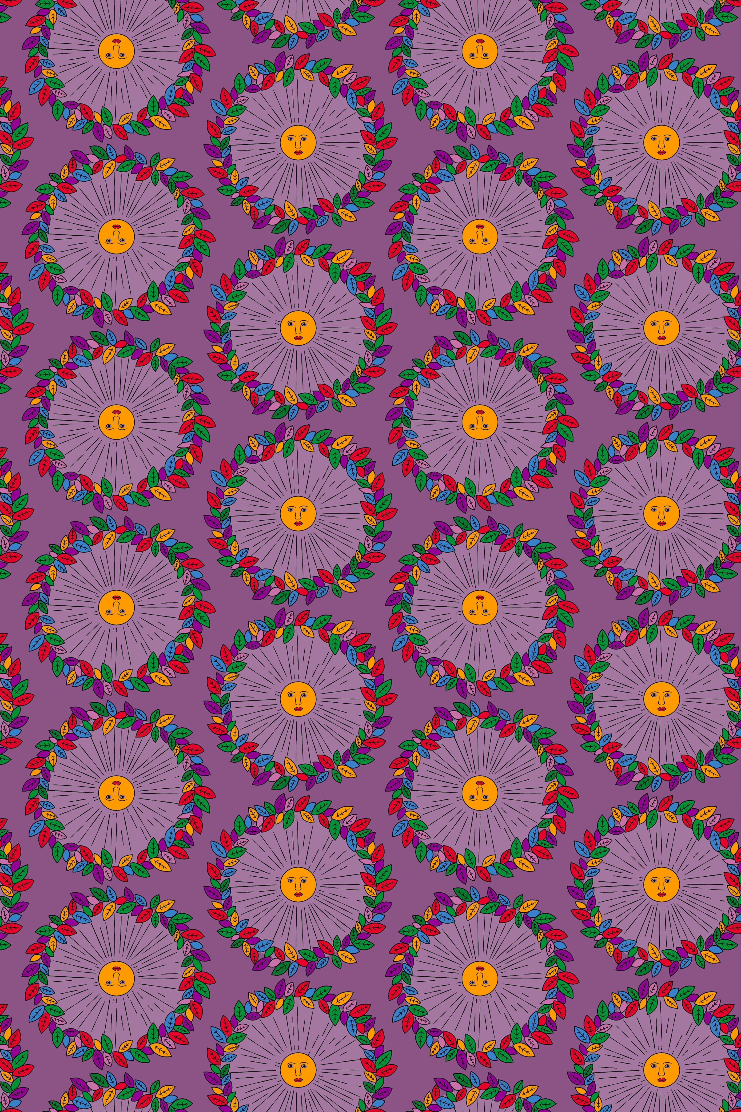 ALOSIS TOP  (Helios Mauve Print)