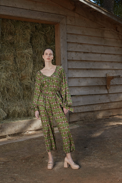 ALKAIOS PANTS (Hermes Green Print)