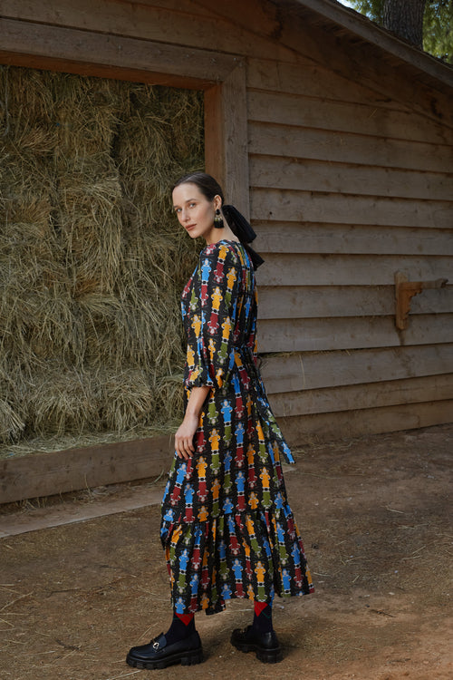 ALOSIS MAXI DRESS (Athena Black Print)