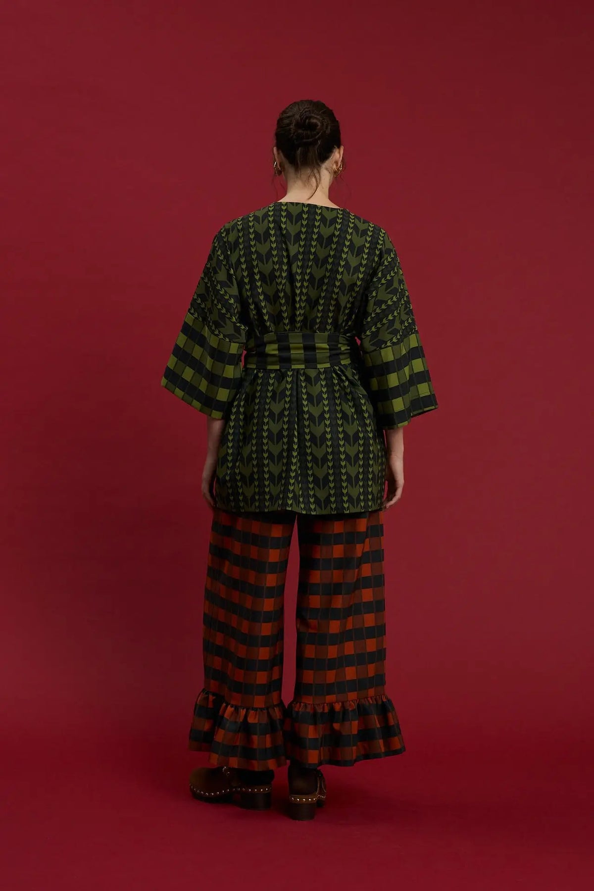 PANTS "TYRNAVOS" (PELION BLACK/REDS PRINT)
