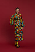 MAXI DRESS/KIMONO "LARISA" (SALO MULTI PRINT)