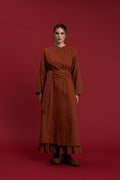 KIMONO/OVERCOAT "THISANOS" (BROWN)