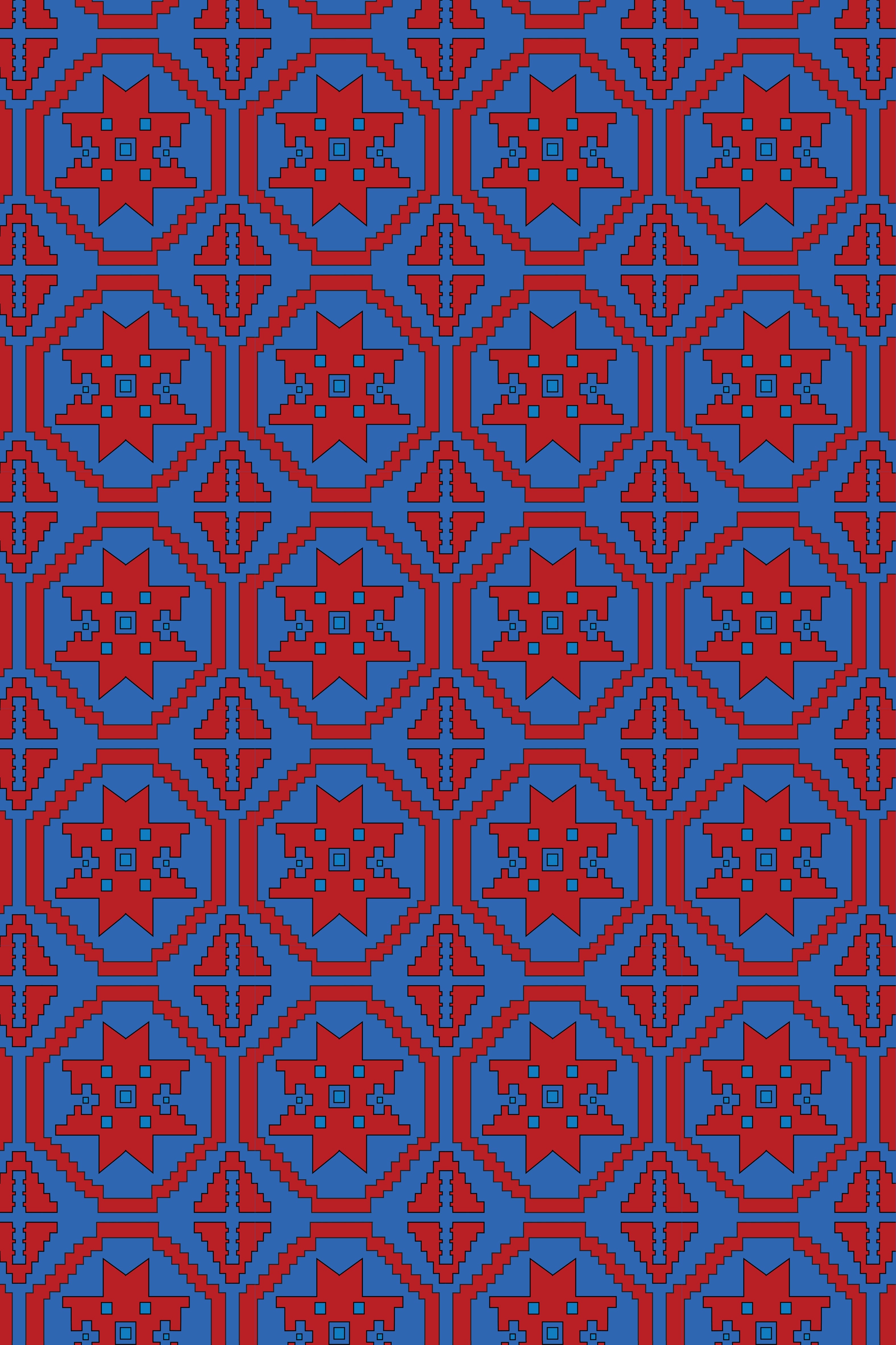 ARGALIOS MAXI DRESS (TSAKONIA BLUE&RED PRINT)