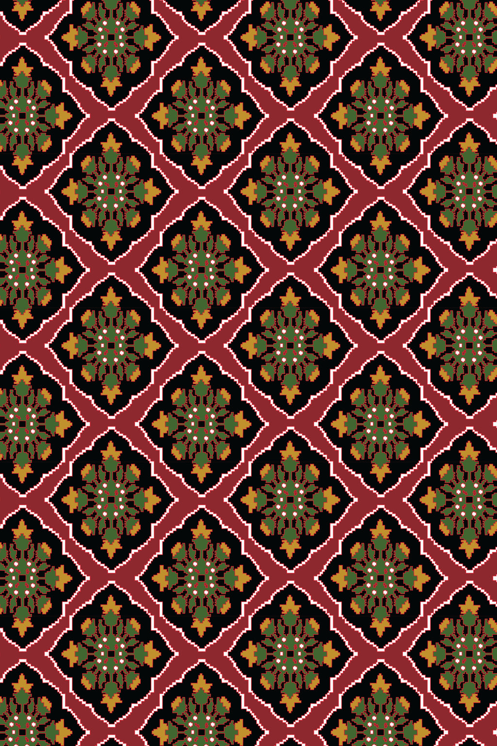 KILIMI MAXI DRESS (TYROS BORDEAUX PRINT)