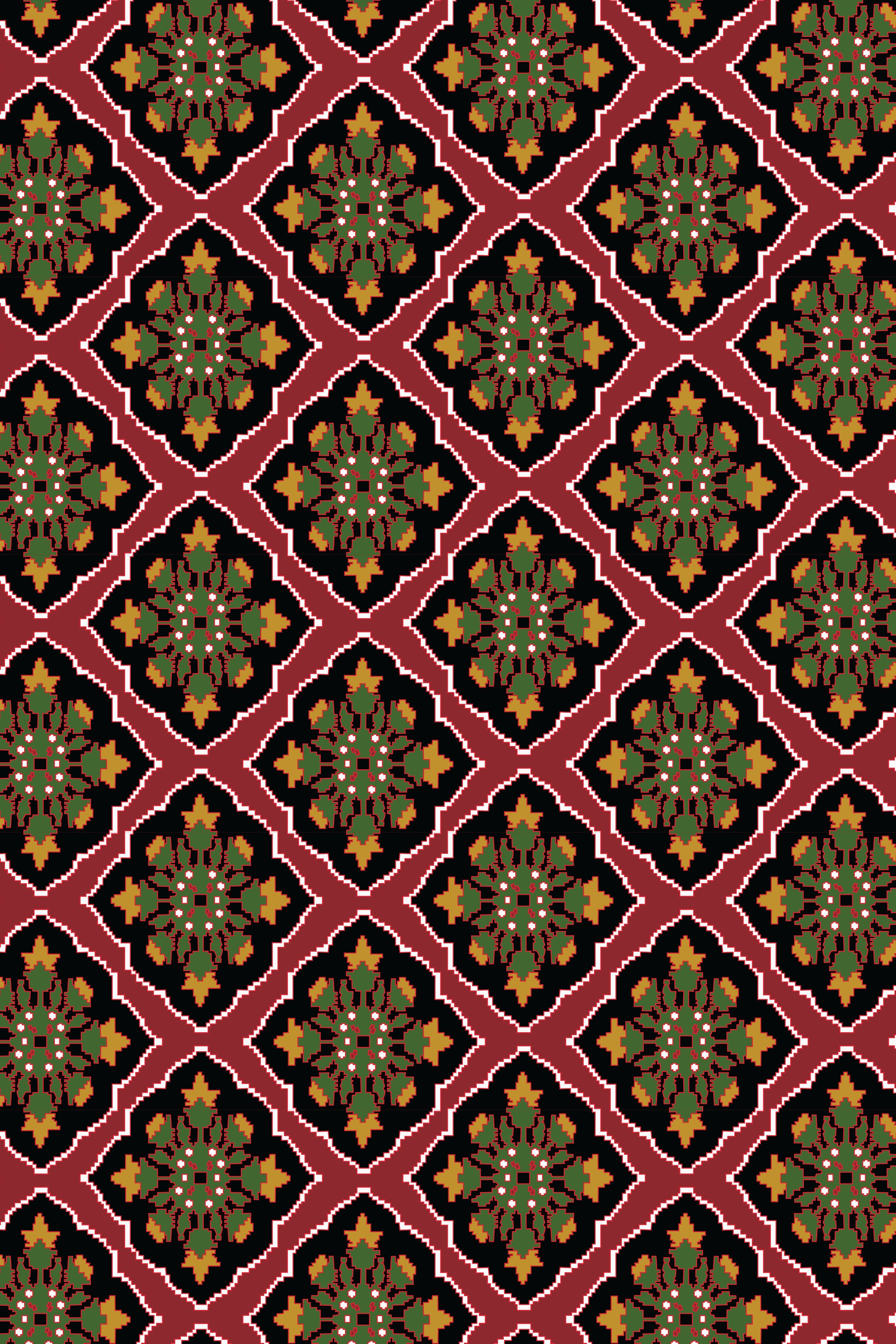 SAITA PANTS (TYROS BORDEAUX PRINT)